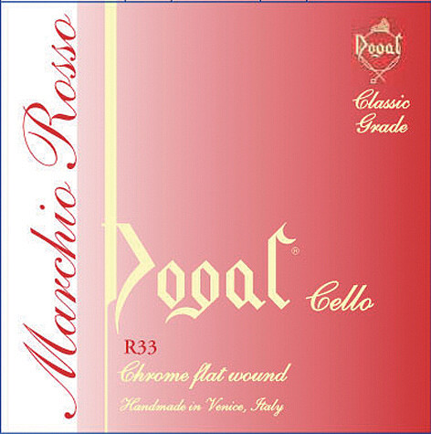 Dogal R33 Cello M. Rosso 4/4-3/4 chrome  