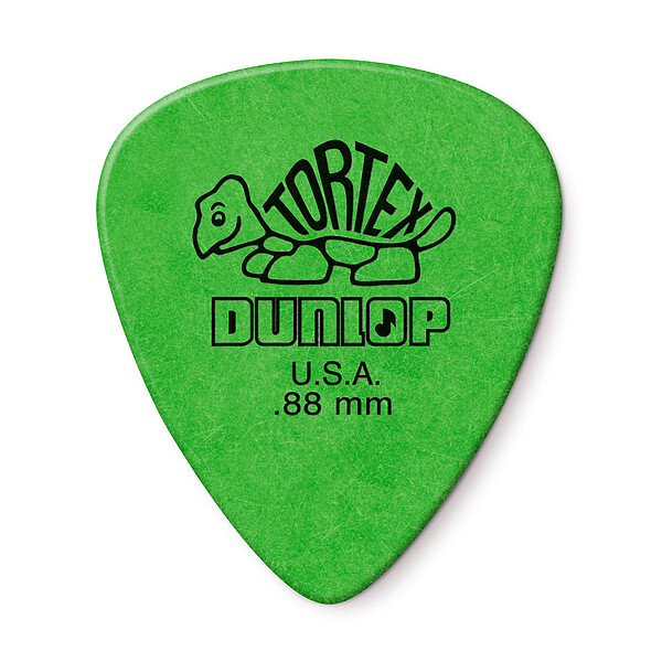 Dunlop Plectren Tortex 088 grün (12)  