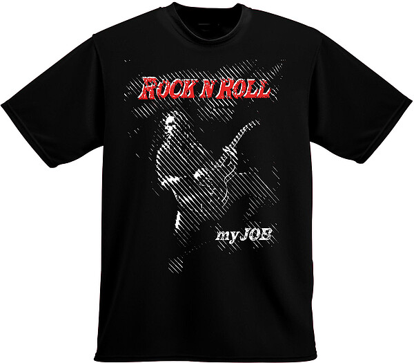 T-Shirt Rock'n Roll My Job, XXL, black  