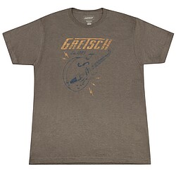 Gretsch® Lightning Bolt T-Shirt, brn XXL 