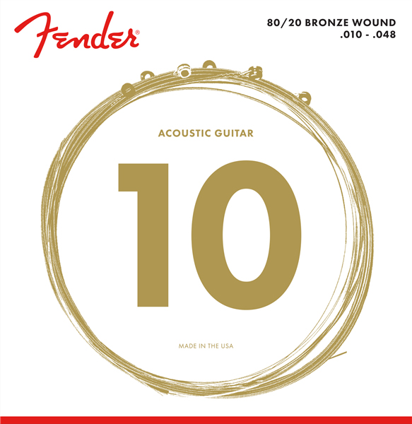 Fender® Ac. Guitar Strings 80/​20 Bronze 
