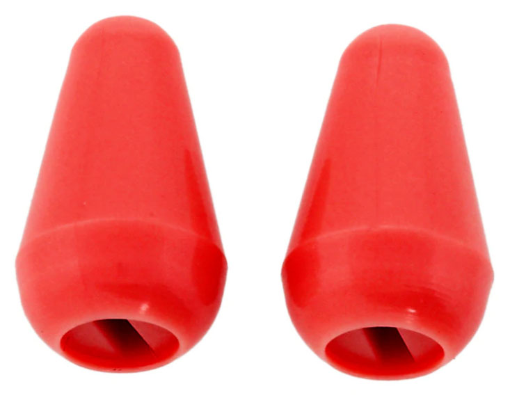 Beschreibung: Knopf für Strat(TM) 5-Weg Schalter (USA), rot (2 Stck.) AP SK 0710-026 Schalterknopf Strat rot