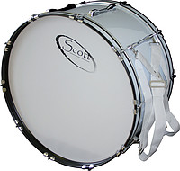 Ausführung: 24" x 12", weiß, mit Gurt 24x12 Marching Bass Drum weiß m. Gurt