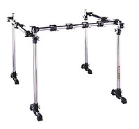 Rack aus dem Dixon Flex- Rack- System Besonders stabiles und zusammenklappbares Rack. Rack besteht aus den Einzelkomponenten: (3X) PSOB- 43- B, (4X) PSOB- 36- B, (4X) PAKL- CRC, (6X) PAKL- RMC, (2X) ... Dixon PSO900ES Rack groß T-Füße Stabil