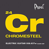 Die Dogal Chromesteel Roundwound Saiten für E-Gitarre sind mit einer speziellen Chrom- legierung versehen. Dies führt zu …... Dogal El. Chromesteel Double Ball *
