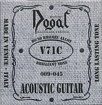 009/011/021/026w/037w/045w Diese Saite besitzt einen hexagonalen Kern aus einer karbonhaltigen Legierung mit 80/20 …... Dogal V71 Acoustic Bronze *