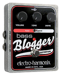 Sehr dezente Verzerrung für Bass. Regler für Volume, Tone und Drive. Schaltbar von Fuzz auf Drive. Mit zusätzlichem Dry out …... Electro Harmonix Bass Blogger