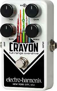 Der Crayon ist ein vielseitiges Overdrive Pedal mit separaten Reglern für Treble und Bass. Mit seinem offenen …... Electro Harmonix Crayon-69 Full Range OD