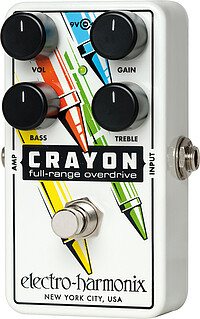 Der Crayon ist ein vielseitiges Overdrive Pedal mit separaten Reglern für Treble und Bass. Mit seinem offenen …... Electro Harmonix Crayon-76 Full Range OD