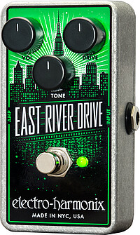 Der East River Drive klingt so mächtig wie New York. Er wurde mit einem JRC 4558 IC ausgestattet und bietet Overdrive Sounds von süß bis schreiend. Egal wie die Einstellung der Regler Volume, Drive … Electro Harmonix East River Drive