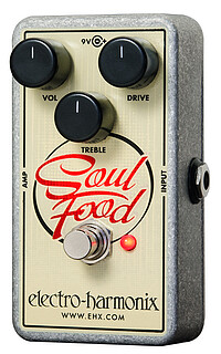 Das Soul Food Pedal ist dem früheren (und damals extrem teuren) Klon Centaur nachempfunden. Es wartet auf mit transparentem …... Electro Harmonix Soul Food