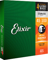 Stärke: 045/065/080/100 Beschichtung: Nanoweb Coating Beschreibung: Ultra dünne Beschichtung für 3-5 mal längere …... Elixir Bass Stainl.Steel Nanow. Electr.*