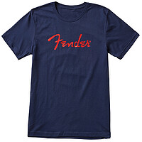 Fender® Foil Spaghetti Logo Tee blue S  