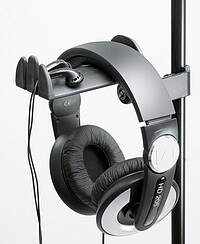 K & M 16080 Kopfhörerhalter schwarz  