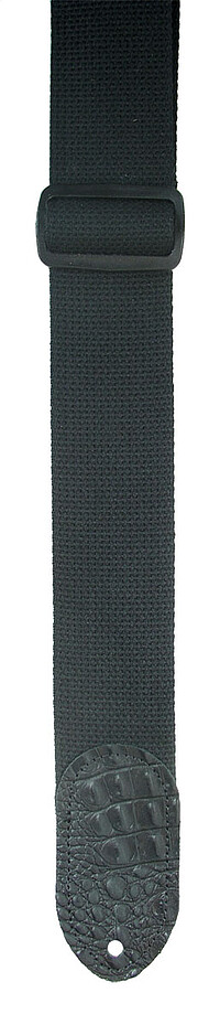 Beschreibung: Baumwollgurt mit schwarzen Lederenden Krokodillederoptik Farbe: schwarz Breite: 5 cm ... LM Gurt PS-3CCB cotton croc schwarz