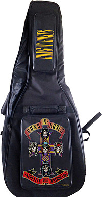 Für Westerngitarre Motiv: Guns´n Roses Appetite for destruction & Band Logo (licensed printing) Das Gig Bag für den echten Fan! Sauber verarbeitet, mit strapazierfähiger 600D Nylon Oberfläche und ... Perri´s Guns'n Roses Gig Bags *