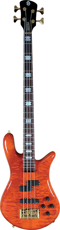 Doug Wimbish ist seit vielen Jahren eingefleischter Spector Player. Neben Doug's Lieblingsfarbe amber stain gloss hat sein Signature Bass er eine schmalere Sattelbreite, nämlich 38mm (1,5"). Doug … Spector® Euro 4 LX Doug Wimbish Sign.