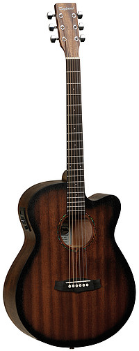 SHAPE: Super Folk Cutaway TOP: Hand Selected Genuine Mahogany BACK: Mahogany SIDES: Mahogany NECK (MATERIAL): Mahogany FINGERBOARD: Tech Wood BRIDGE: Tech Wood SADDLE: ABS White, Compensating NUT ... Tanglewood TWCRSFCE Crossroads