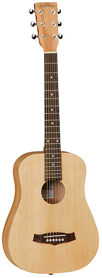 SHAPE: Travel Folk TOP: Cedar BACK: Mahogany SIDES: Mahogany NECK (MATERIAL): Mahogany FINGERBOARD: Rosewood BRIDGE: Rosewood BINDING: N/ A SADDLE: ABS White, Compensating NUT (WIDTH): ABS White ... Tanglewood TWRT Roadster