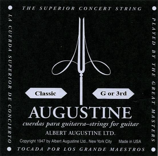 Augustine schwarz G 3 Einzelsaite  