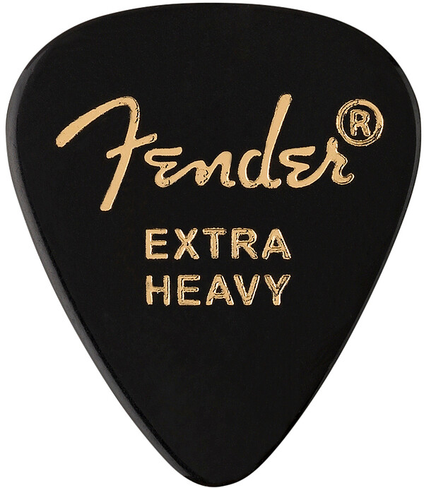 Fender® 351 Picks, XHeavy, Black 12  