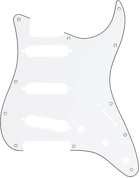 Fender® Am.Std. Strat® Pickguard white  