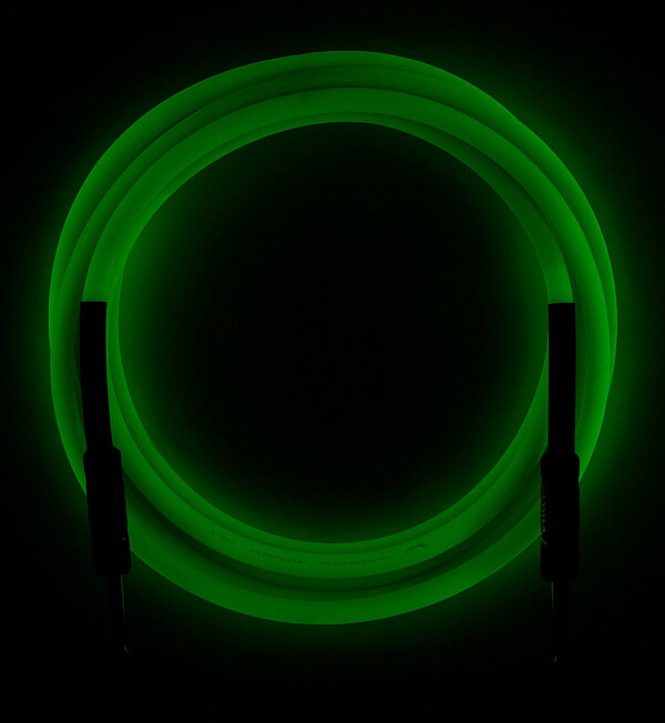 Fender® Glow in the dark Kabel green 3m  