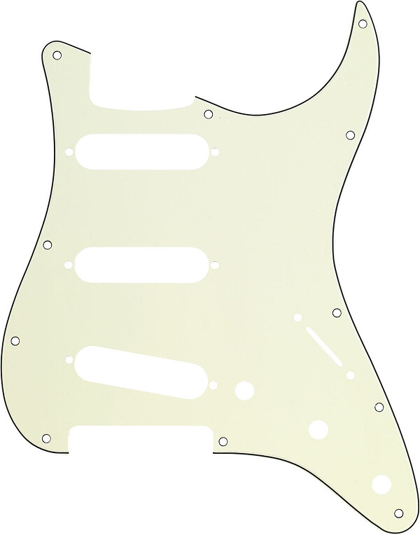 Fender® Strat® Pickguard mint green, 11h 