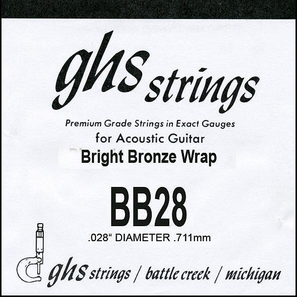 GHS Einzelsaite Bright Bronze BB 28  