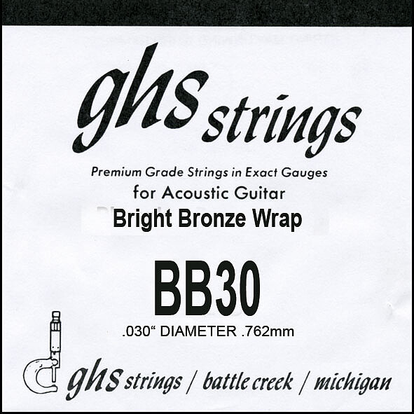 GHS Einzelsaite Bright Bronze BB 30  
