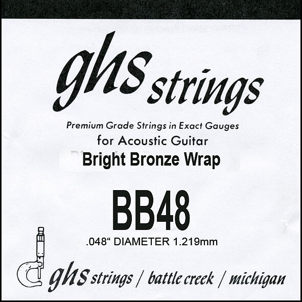 GHS Einzelsaite Bright Bronze BB 48  