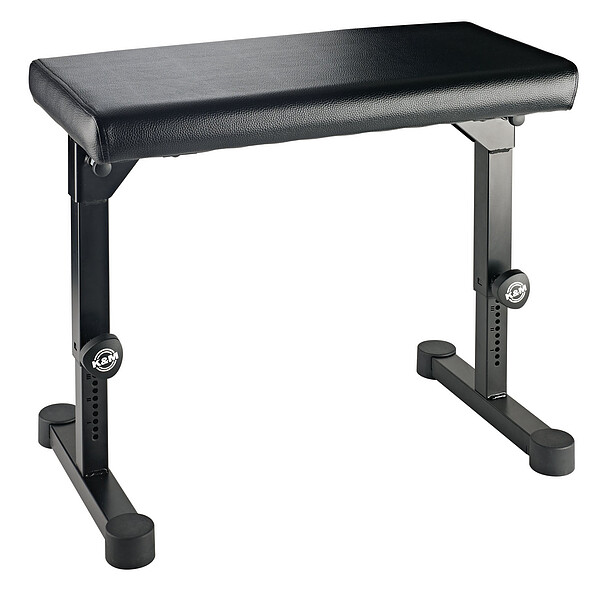 K & M 14087 Klavierbank schwarz Kunstl.  