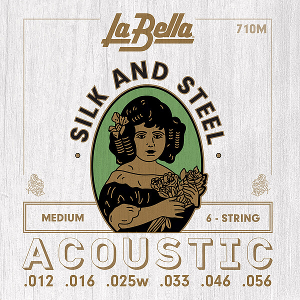 La Bella 710M Silk & Steel Med. 012/056  