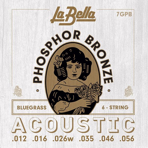 La Bella 7GPB Phosphor Bronze 012/056 