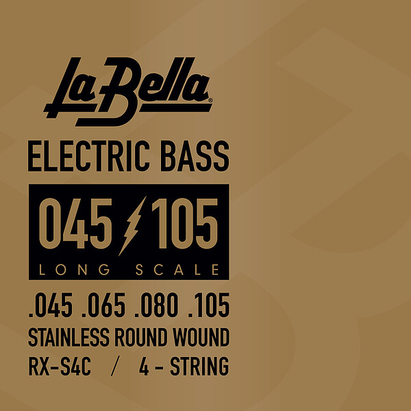 La Bella Bass RX-S4C St. Steel 045/105 