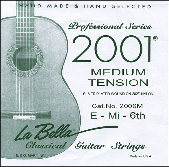 La Bella Einzelsaite 2001 Medium E6  