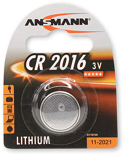 Ansmann Lithium-Knopfzelle CR2016 3V (1) 