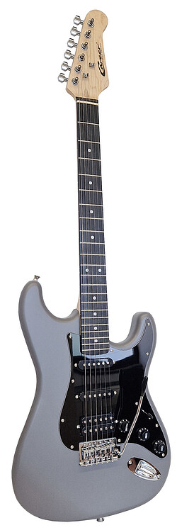 Career Stage-S E-Gitarre matt grey HSS  