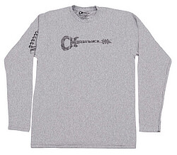 Charvel® Longsleeve Logo Tee, gray M  