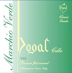Dogal V23 Cello M. Verde 4/4-3/4 bronze  