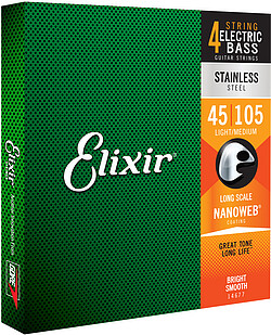 Elixir 14677 St.Steel Bass L/M 045/105 