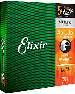 Elixir 14782 St.Steel Bass L/M 5 045/135 