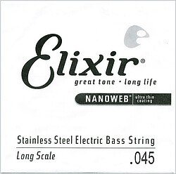 Elixir Einzel Bass St. Steel Nanoweb *  