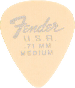 Fender® 351 Dura-Tone Picks 071 white 12 