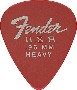 Fender® 351 Dura-Tone Picks 096 red 12  