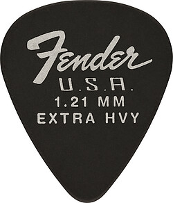 Fender® 351 Dura-Tone Picks 121 black 12 