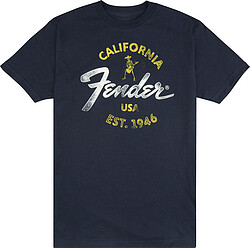Fender® Baja Blue T-Shirt, Blue, L  