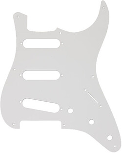 Fender® Strat® Pickguard 8-h 1ply white  
