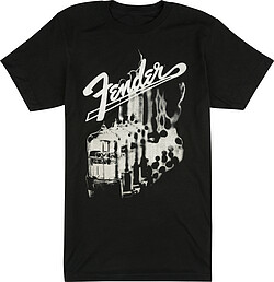 Fender® Tubes T-Shirt, Black, XXXL  