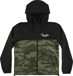 Fender® Windbreaker, Camo and Black, M  